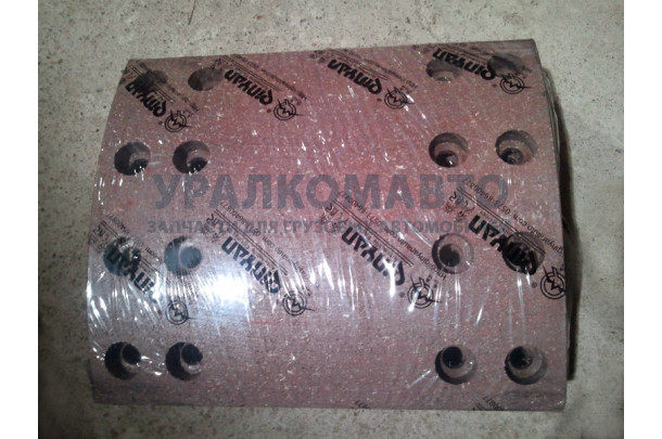 накладка тормозная задняя 220x185 (16 отверстий) качество DONG FENG DZ9160340068